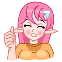 👍-Chan, Telegram Sticker