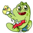 👶-Obey Reptilians, Telegram Sticker