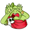 😱-Obey Reptilians, Telegram Sticker