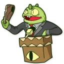 👞-Obey Reptilians, Telegram Sticker