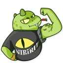 💪-Obey Reptilians, Telegram Sticker