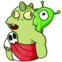 😦-Obey Reptilians, Telegram Sticker