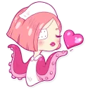😘-Nurse Octopia, Telegram Sticker
