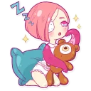 😴-Nurse Octopia, Telegram Sticker