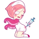 💉-Nurse Octopia, Telegram Sticker