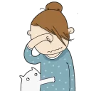 😔-Oh This Life, Telegram Sticker