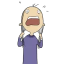 😱-Oh This Life, Telegram Sticker