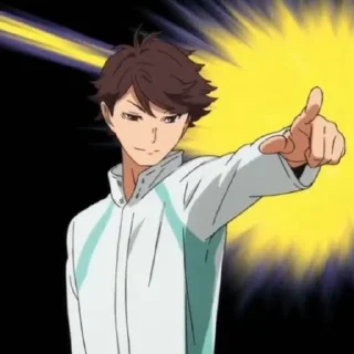 💗-Oikawa Toru by @anime_stickersidn, Telegram Sticker