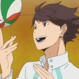 💗-Oikawa Toru by @anime_stickersidn, Telegram Sticker