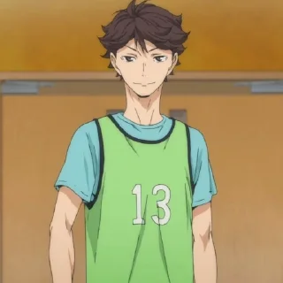 💗-Oikawa Toru by @anime_stickersidn, Telegram Sticker