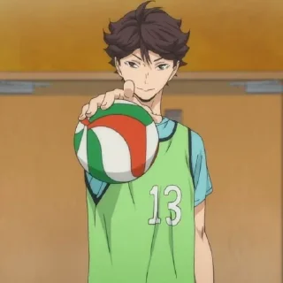 💗-Oikawa Toru by @anime_stickersidn, Telegram Sticker