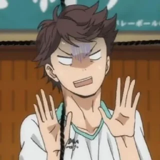 💗-Oikawa Toru by @anime_stickersidn, Telegram Sticker