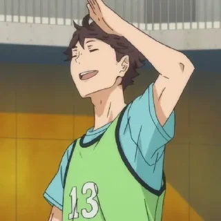 💗-Oikawa Toru by @anime_stickersidn, Telegram Sticker