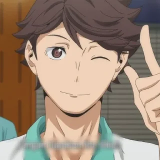 💗-Oikawa Toru by @anime_stickersidn, Telegram Sticker