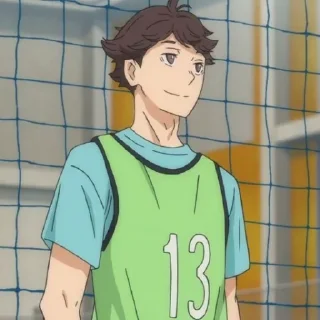 💗-Oikawa Toru by @anime_stickersidn, Telegram Sticker
