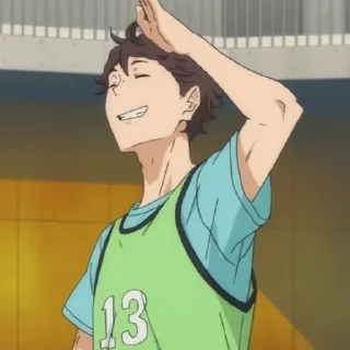 💗-Oikawa Toru by @anime_stickersidn, Telegram Sticker