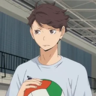 💗-Oikawa Toru by @anime_stickersidn, Telegram Sticker