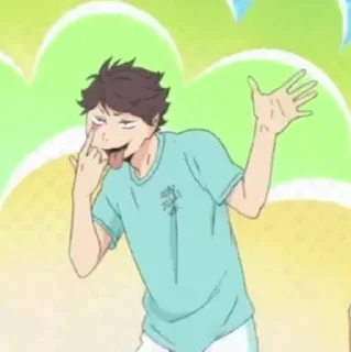 💗-Oikawa Toru by @anime_stickersidn, Telegram Sticker