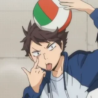 💗-Oikawa Toru by @anime_stickersidn, Telegram Sticker