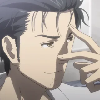 ⏳-Okabe Rintarou [@TodorokiShouto], Telegram Sticker
