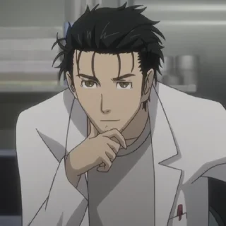 ⌛️-Okabe Rintarou [@TodorokiShouto], Telegram Sticker