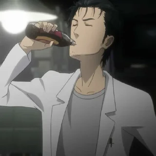 ⌛️-Okabe Rintarou [@TodorokiShouto], Telegram Sticker