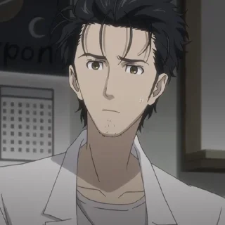 ⌛️-Okabe Rintarou [@TodorokiShouto], Telegram Sticker