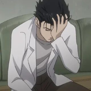 ⏳-Okabe Rintarou [@TodorokiShouto], Telegram Sticker