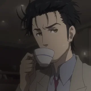 ⌛️-Okabe Rintarou [@TodorokiShouto], Telegram Sticker