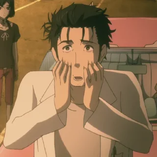 ⌛️-Okabe Rintarou [@TodorokiShouto], Telegram Sticker