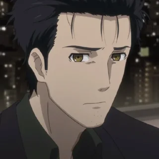 ⌛️-Okabe Rintarou [@TodorokiShouto], Telegram Sticker