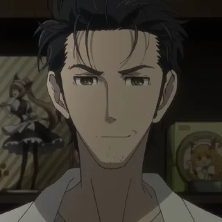 ⏳-Okabe Rintarou [@TodorokiShouto], Telegram Sticker
