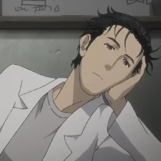 ⌛️-Okabe Rintarou [@TodorokiShouto], Telegram Sticker