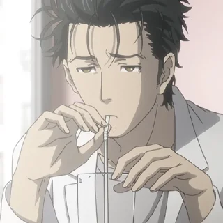 ⏳-Okabe Rintarou [@TodorokiShouto], Telegram Sticker