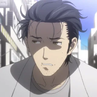 ⌛️-Okabe Rintarou [@TodorokiShouto], Telegram Sticker