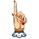 👆-Tattoo Girl, Telegram Sticker