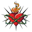 ❤️-Tattoo Girl, Telegram Sticker