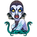 👿-Tattoo Girl, Telegram Sticker