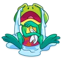 😩-Oliver the Frog, Telegram Sticker