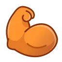 💪-Oliver emoji (@TgSticker), Telegram Sticker