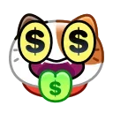 🤑-Oliver emoji (@TgSticker), Telegram Sticker