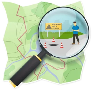 🕳-OpenStreetMap(OSM;), Telegram Sticker