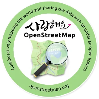 💙-OpenStreetMap(OSM;), Telegram Sticker