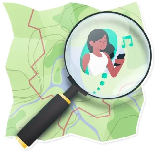 👩‍🦱-OpenStreetMap(OSM;), Telegram Sticker