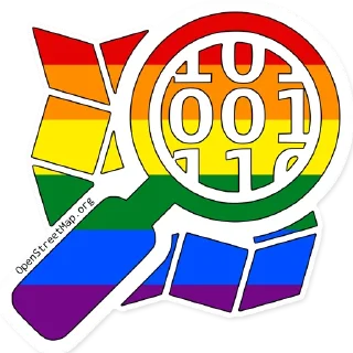 🏳️‍🌈-OpenStreetMap(OSM;), Telegram Sticker