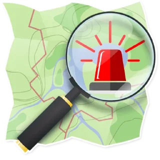 🔴-OpenStreetMap(OSM;), Telegram Sticker