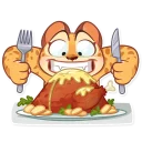 🍗-Orange Sunshine, Telegram Sticker