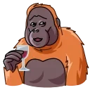🧐-Orangoutang, Telegram Sticker