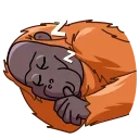 😴-Orangoutang, Telegram Sticker