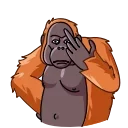 🖕-Orangoutang, Telegram Sticker